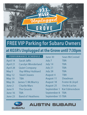 Unplugged Flyer